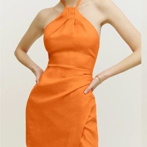 Reformation Dory linen dress size 0 NWT